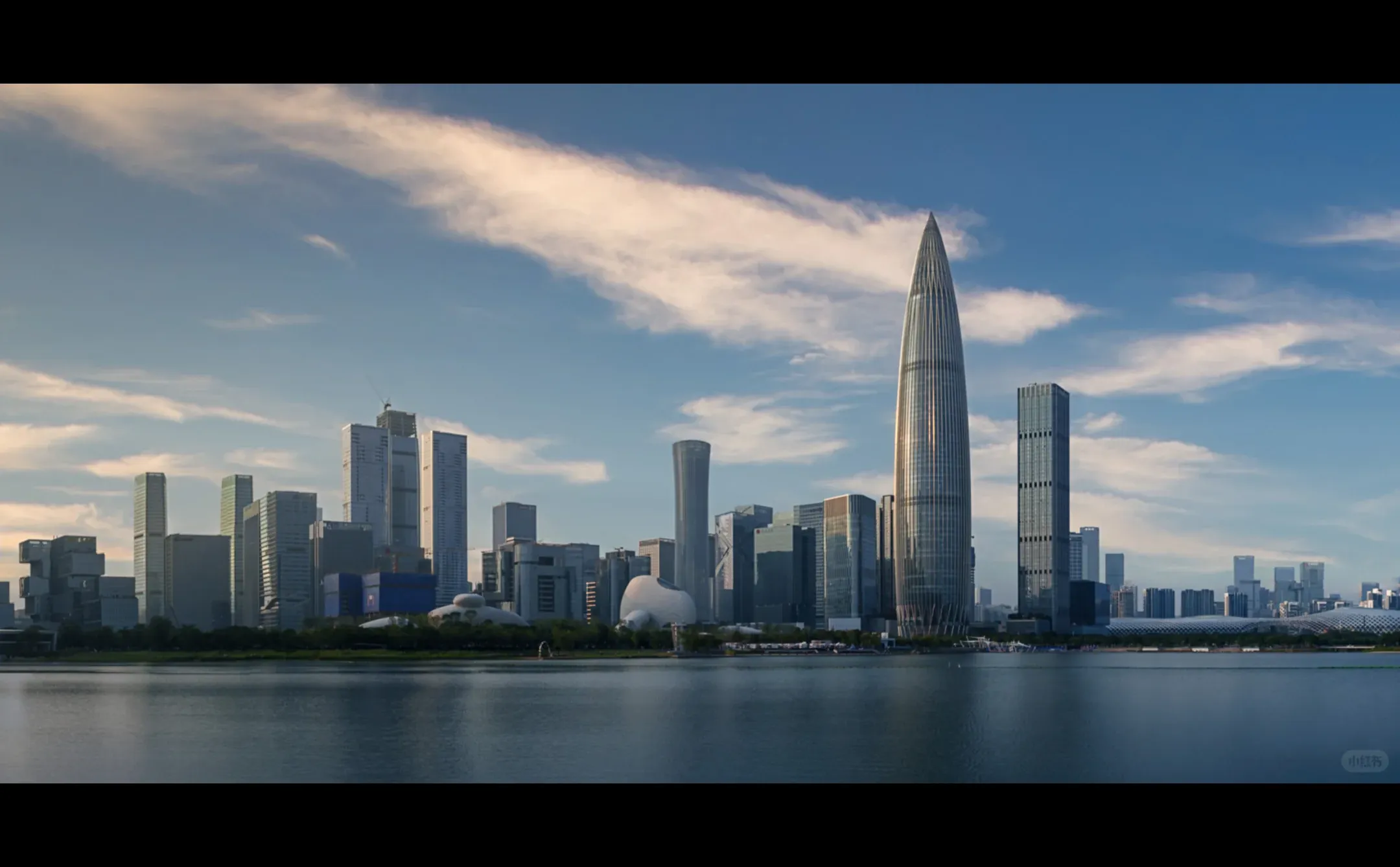 6张图带你看深圳公园晚霞天花板！