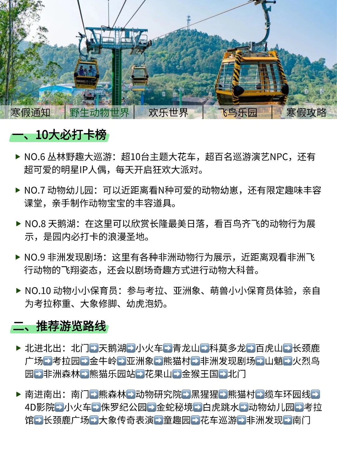 寒假玩转广州长隆｜园区攻略+路线推荐‼️