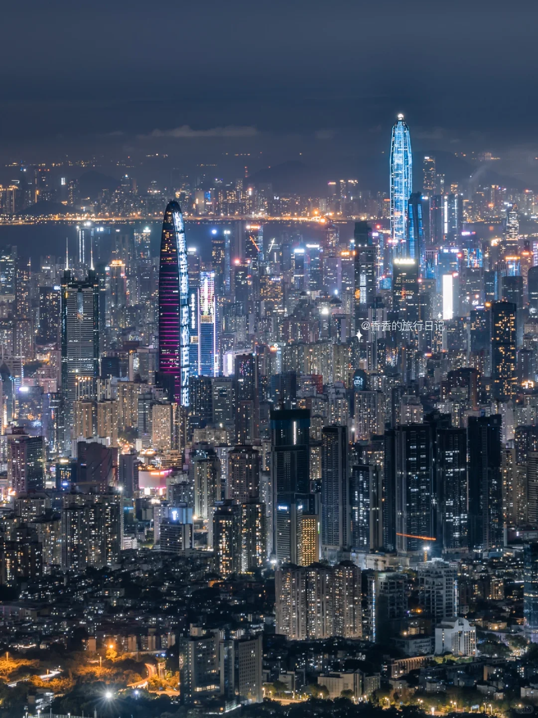 深圳梧桐山夜景🌃这么绝啊！美哭了‼️