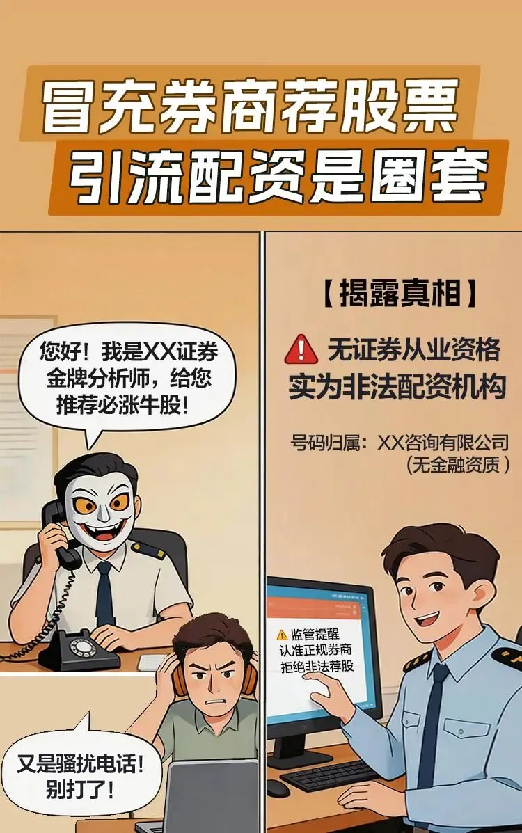 【8·18投教节 | 转载】冒充券商荐股票 引流配资是圈套