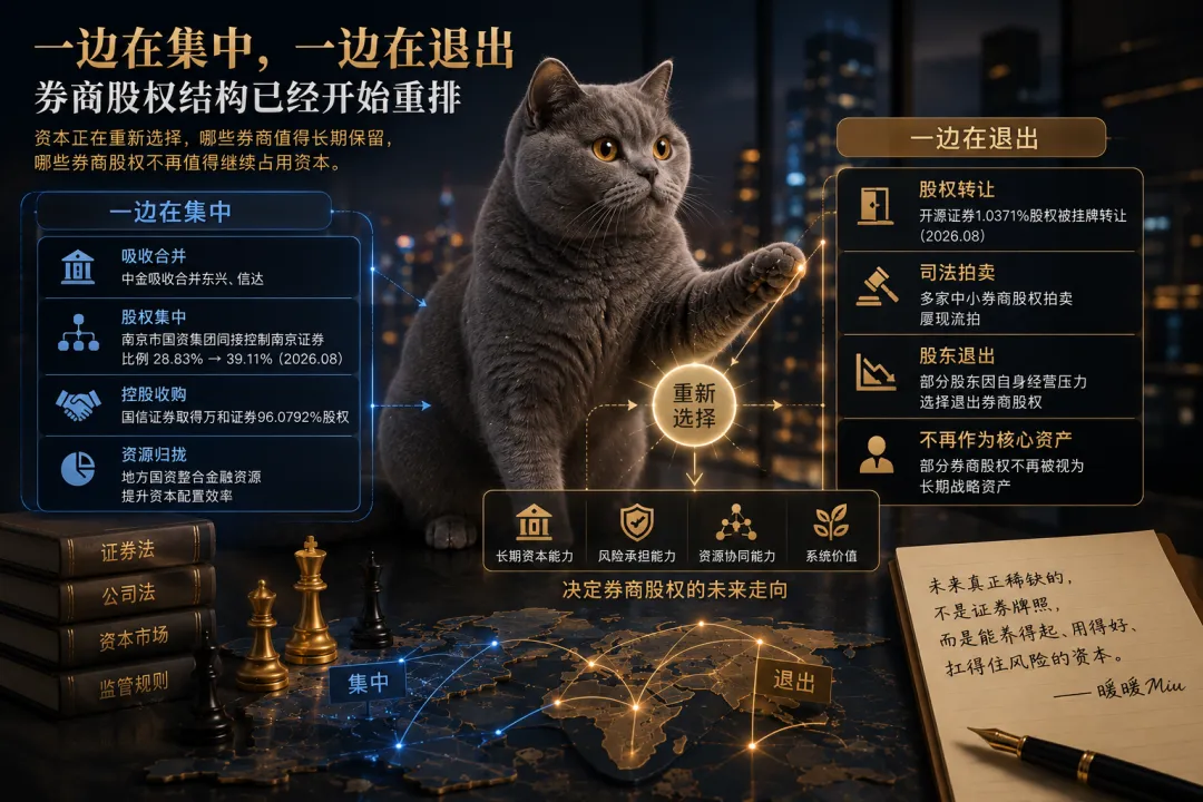 一边在集中,一边在退出:券商股权结构已经开始重排——《券商正在回到它原来的位置》系列之四