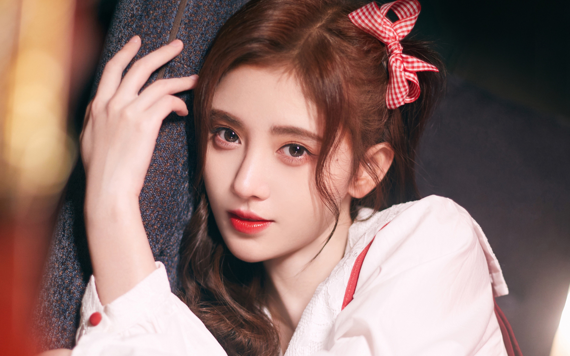 鞠婧祎超清性感甜美写真桌面壁纸