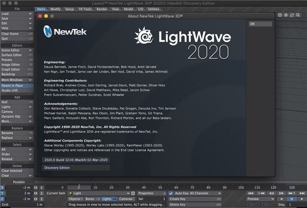 LightWave 3D 2020 Mac版免费下载-LightWave 3D 2020 for Mac下载 v2020.0.2
