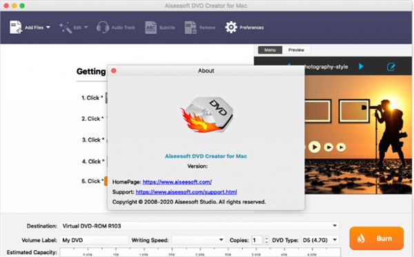 Aiseesoft DVD Creator Mac版下载-Aiseesoft DVD Creator for Mac官方版 v5.2.28