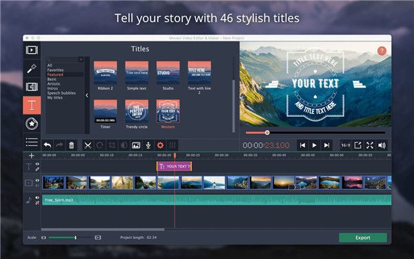 movavi video editor Mac下载-movavi video editor  for Mac版下载 v22.2.1官方版