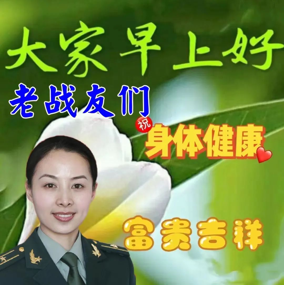 老战友们大家早上好问候语表情包图片带字祝福