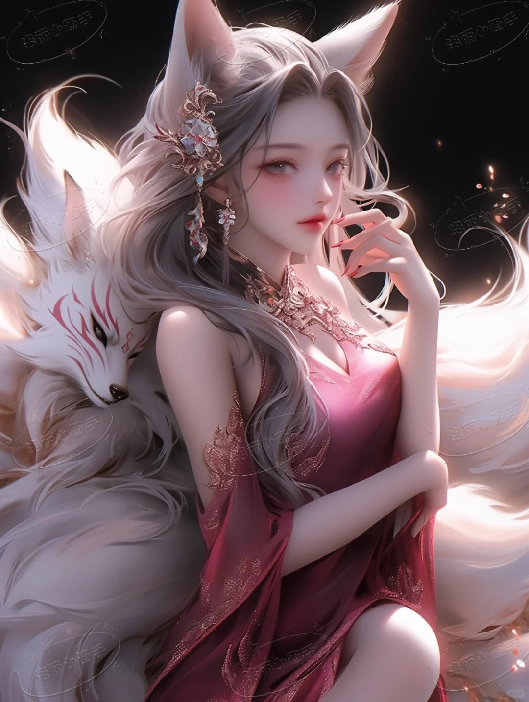御姐风九尾狐头像🦊妩媚妖娆🌸你喜欢吗