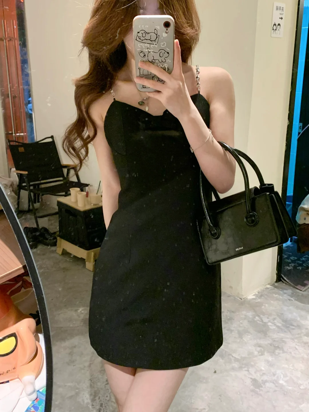 蝴蝶结水钻吊带🎀