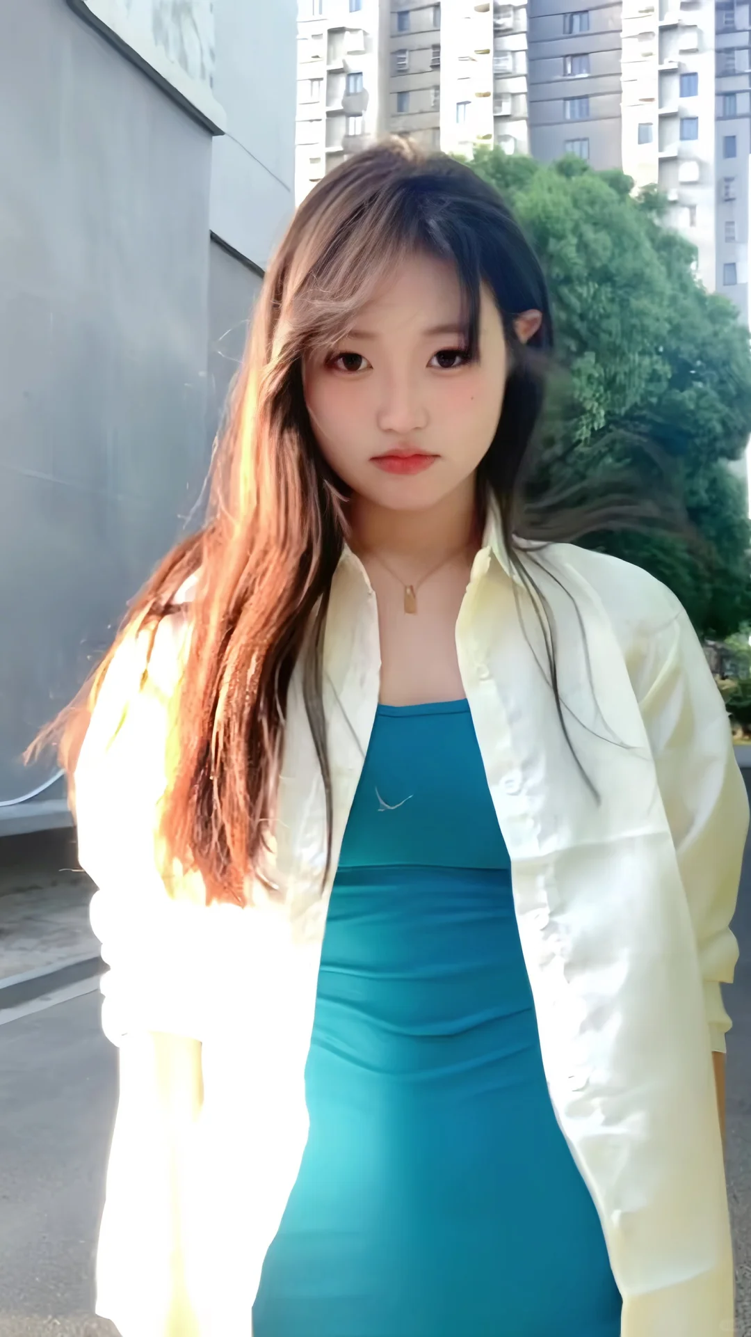 包臀裙➕白衬衫