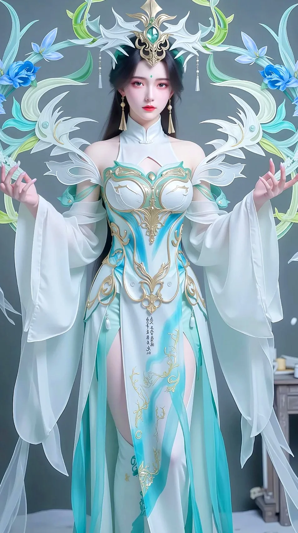 国漫女神丨柳神完美世界高清动漫手机壁纸AI