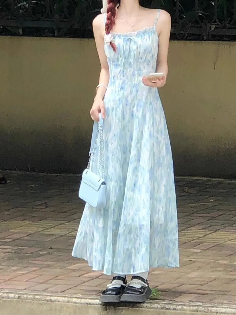 夏季必备👗法式碎花吊带裙