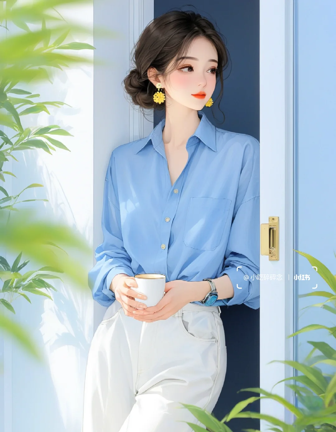 🍀女生头像｜忙里偷闲，静享此刻