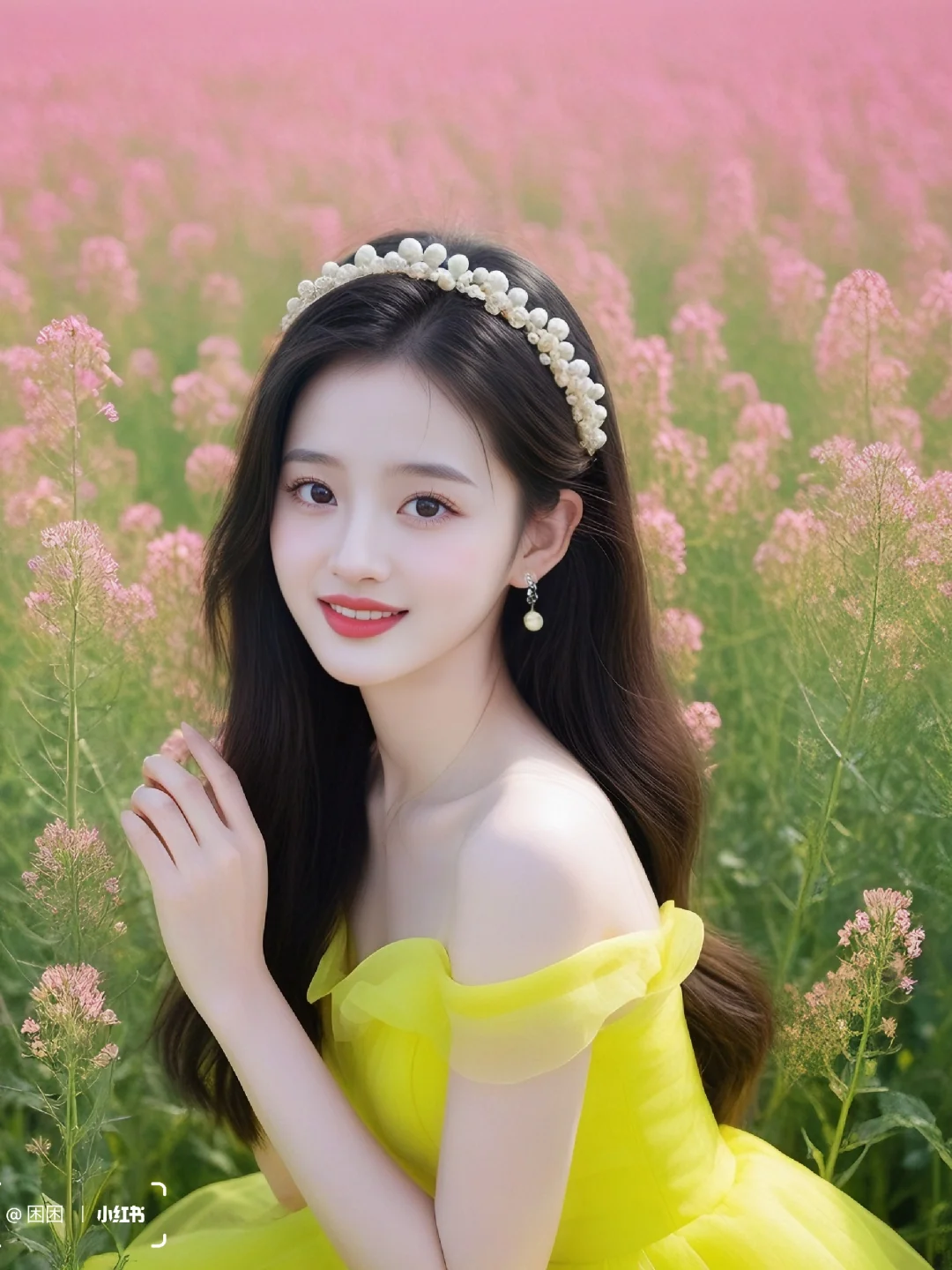 这一组油菜花写真的绝了（ai生成图）