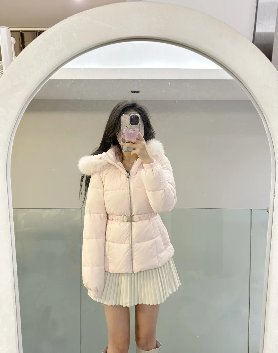 高中语文教师之粉色小妖羽绒服推荐