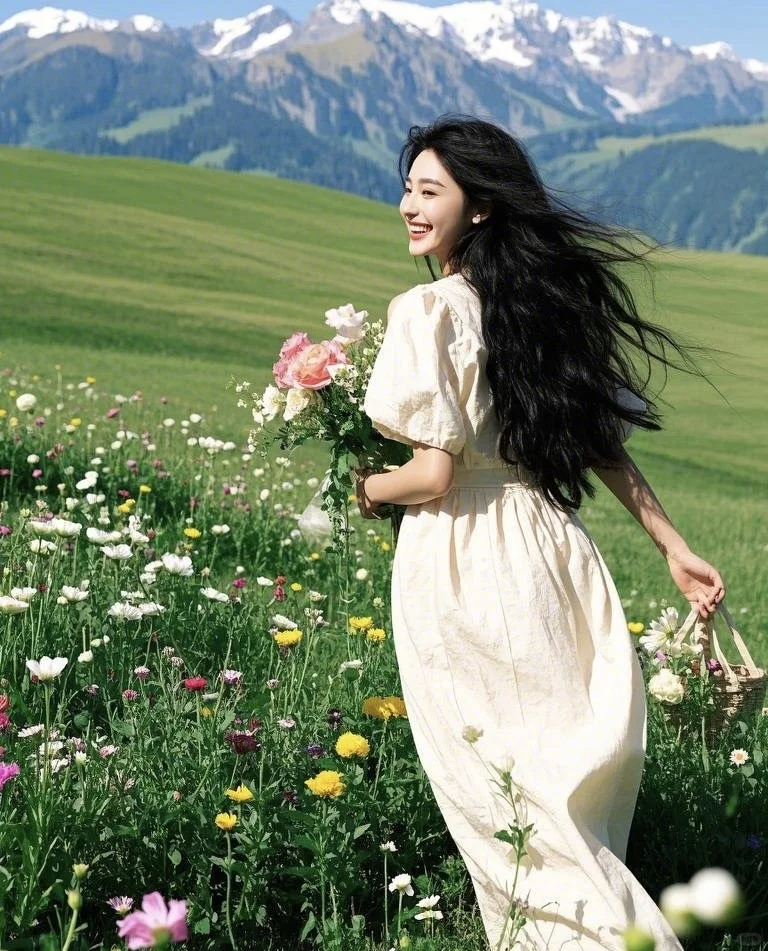 绝美雪山花海，真的太绝了！