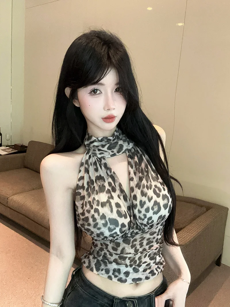 上新啦🔥豹纹吊带背心，辣妹必备✨