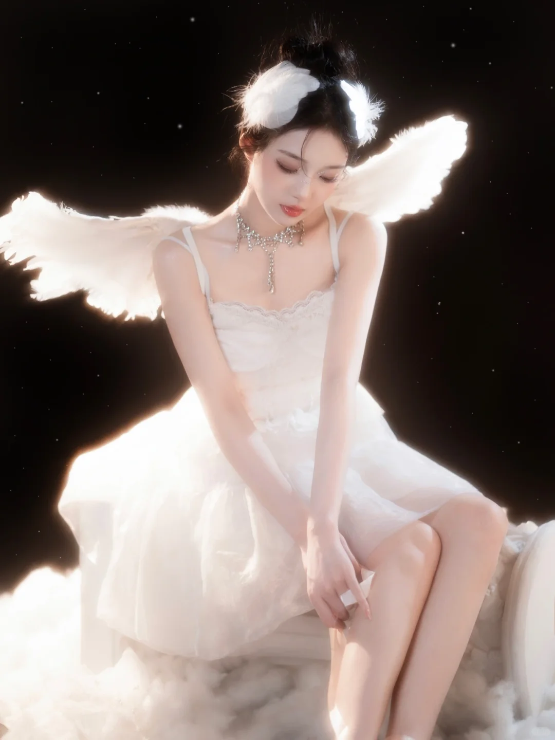 如白月光一样清冷🌙纯欲天使写真