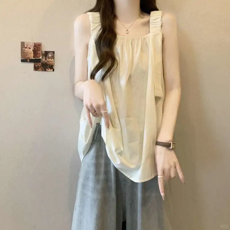 吊带背心女2025年夏季新款爆款法式宽松