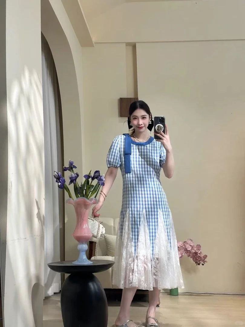 名媛必备👗夏季长款蓝眼泪裙✨