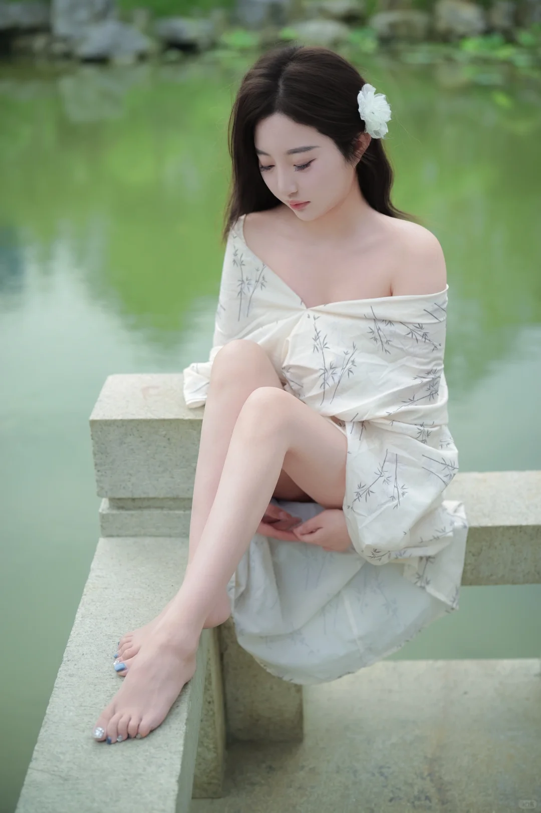 清冷纯欲风新中式氛围感写真