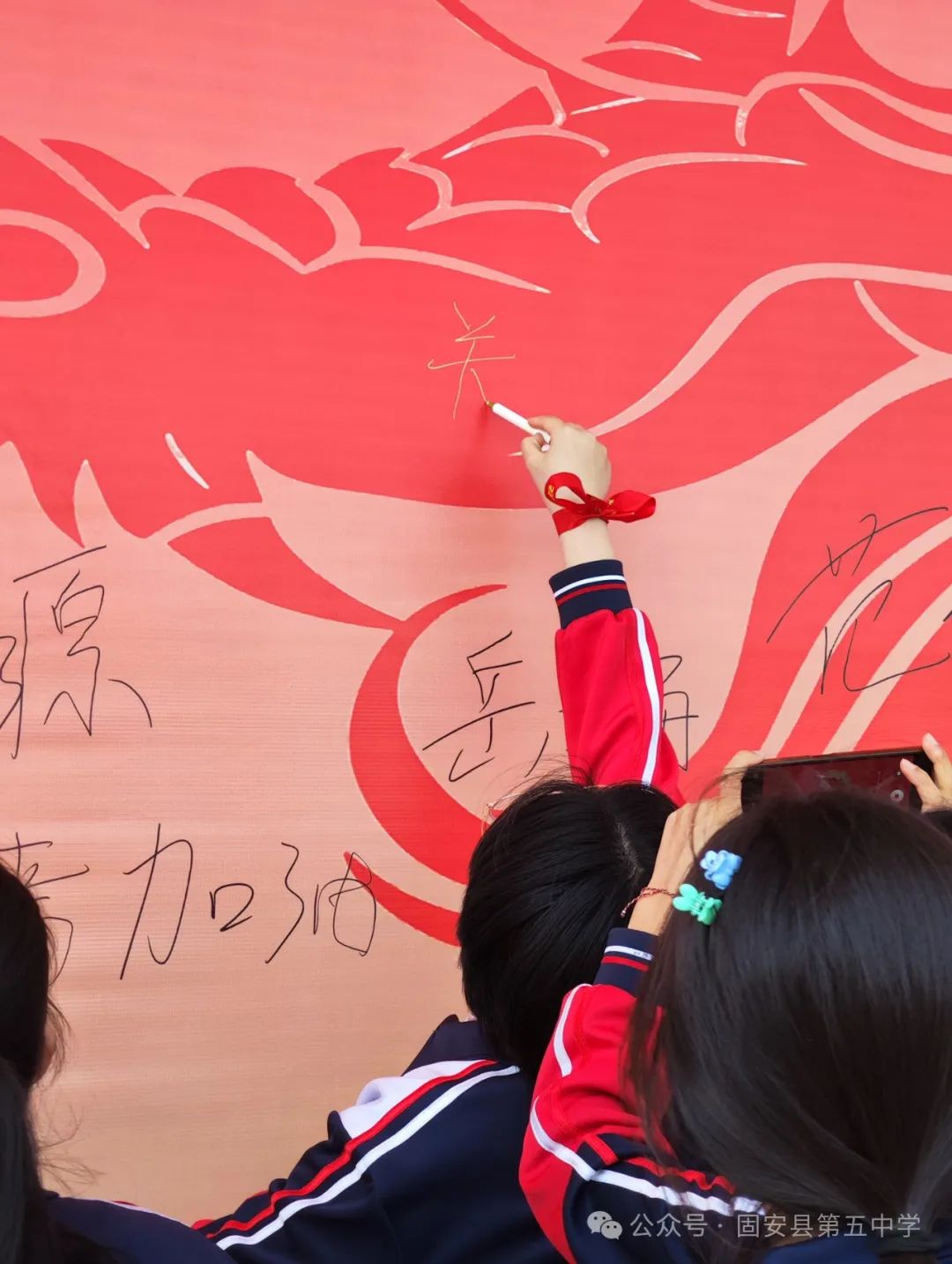 龙年中考燃激情  冲刺中考创辉煌——固安县第五中学九年级百日誓师大会 第108张