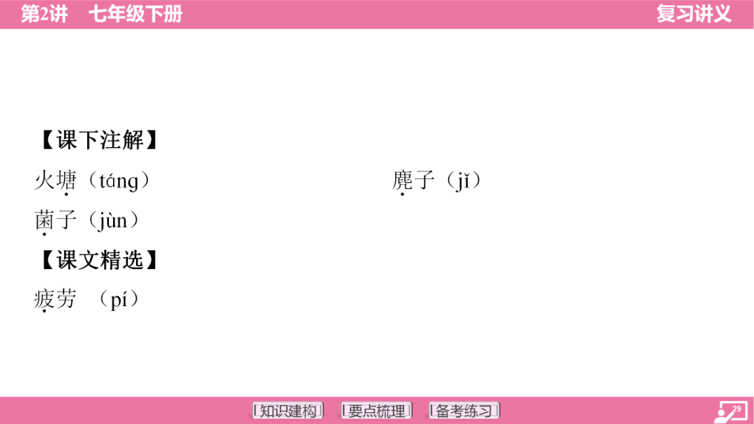 2024年中考语文复习:七年级下册知识要点梳理ppt 第30张