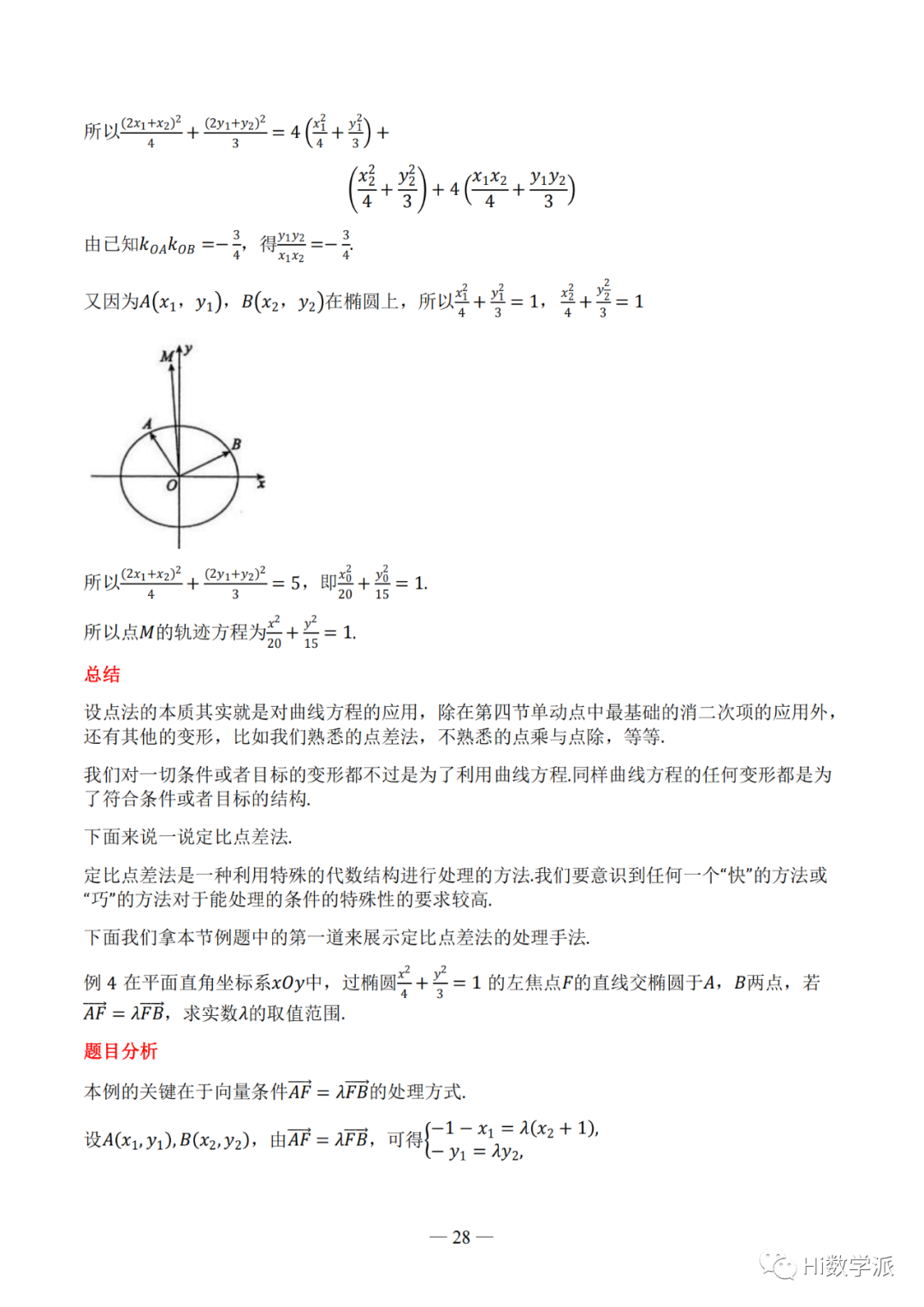 【高考数学】圆锥曲线解题框架 第33张 【高考数学】圆锥曲线解题框架 第33张