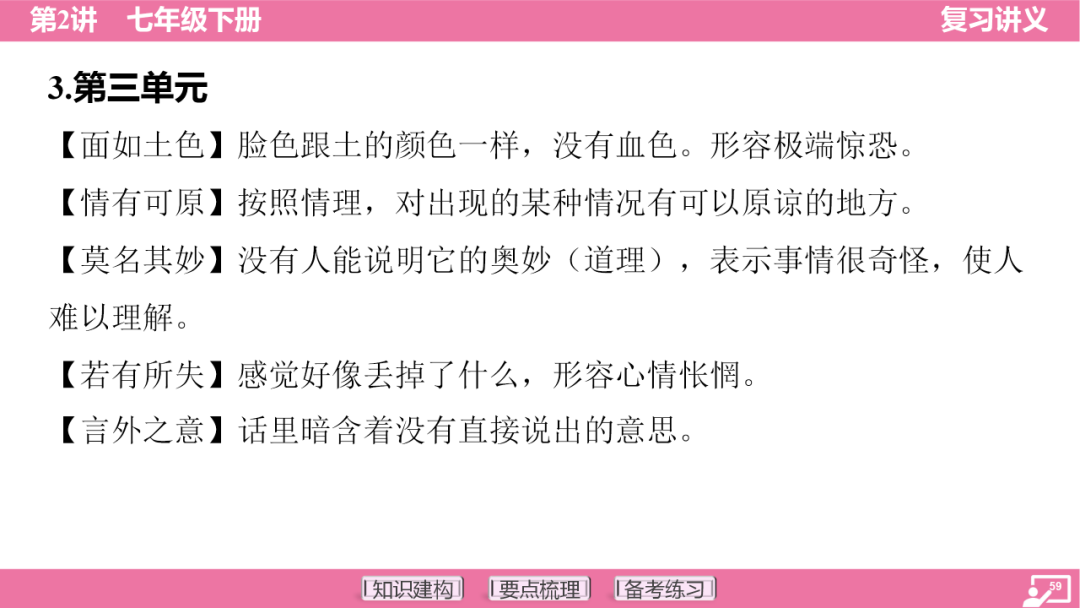 2024年中考语文复习:七年级下册知识要点梳理ppt 第60张