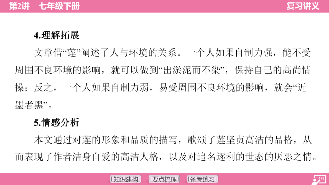2024年中考语文复习:七年级下册知识要点梳理ppt 第179张