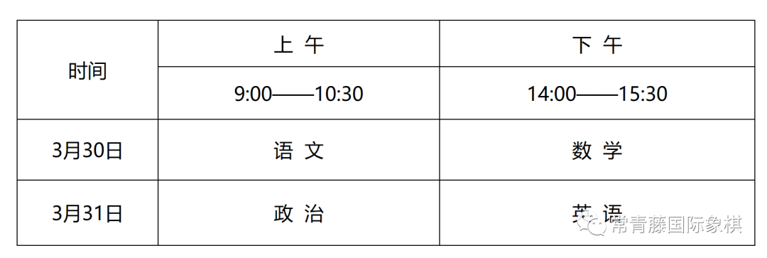 国象高考丨2024国际象棋专项考试时间、方法与评分标准 第5张 国象高考丨2024国际象棋专项考试时间、方法与评分标准 第5张