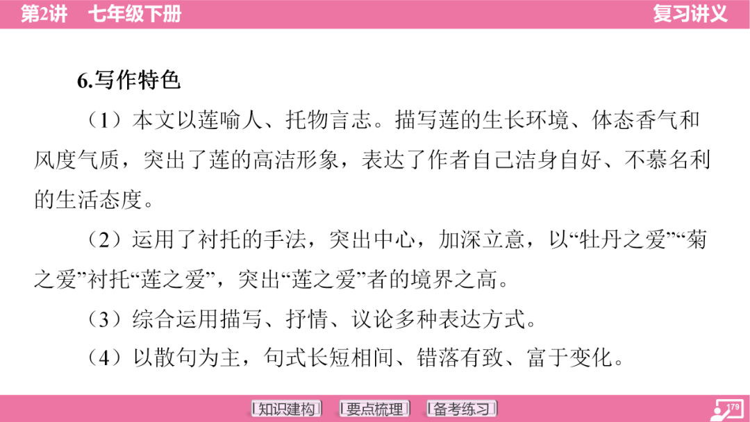 2024年中考语文复习:七年级下册知识要点梳理ppt 第180张