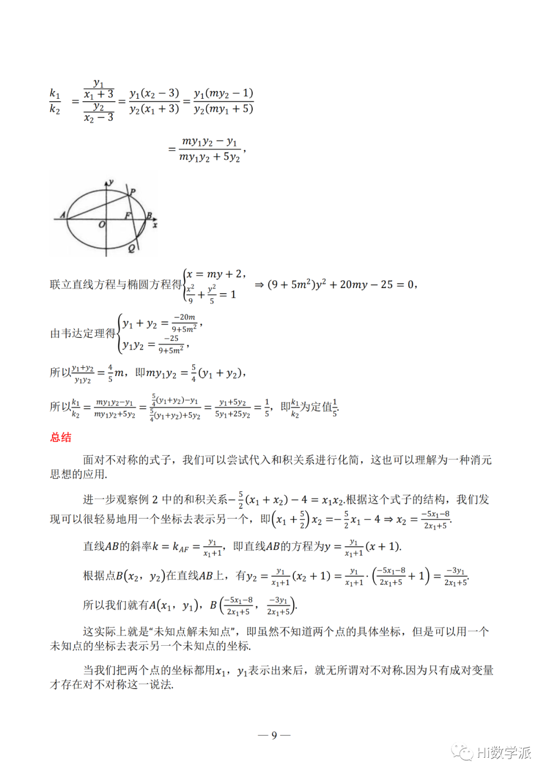 【高考数学】圆锥曲线解题框架 第14张 【高考数学】圆锥曲线解题框架 第14张
