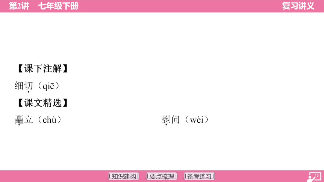 2024年中考语文复习:七年级下册知识要点梳理ppt 第14张