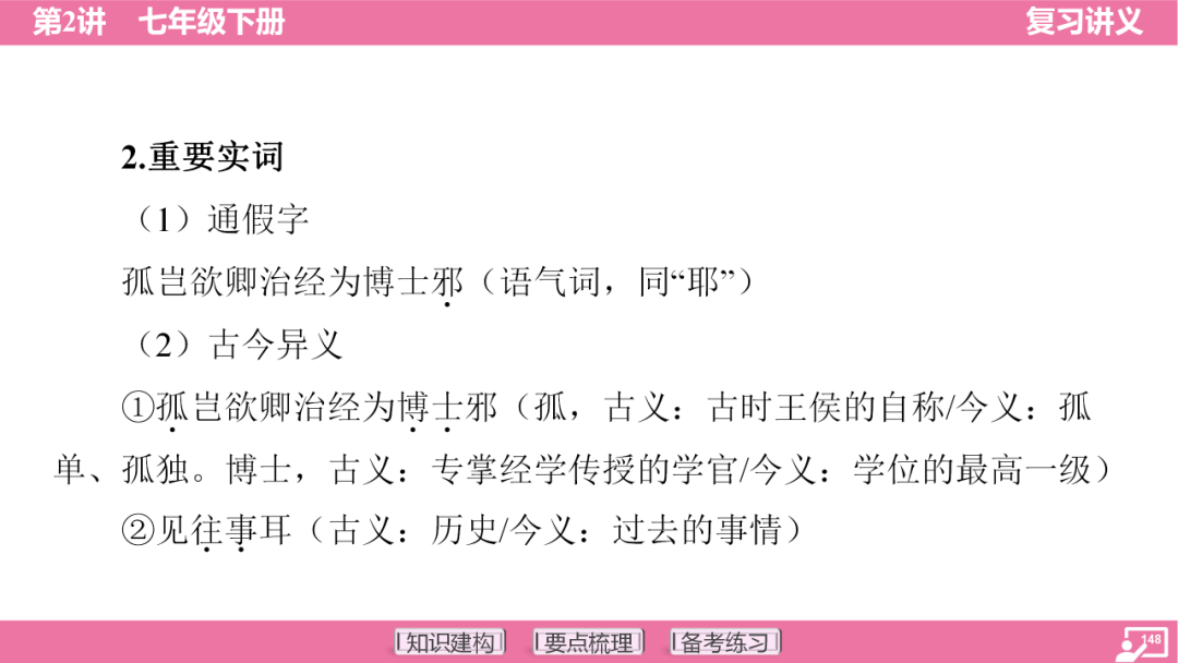2024年中考语文复习:七年级下册知识要点梳理ppt 第149张
