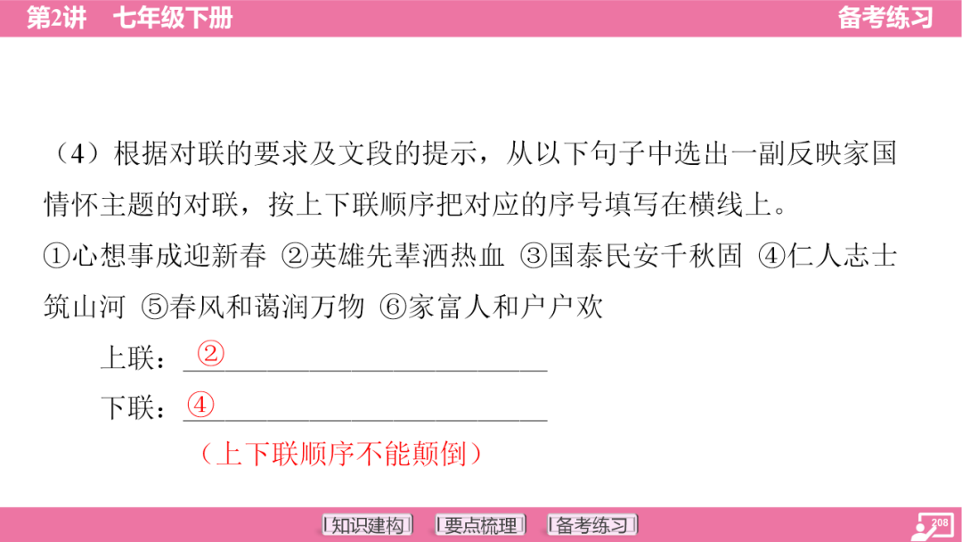 2024年中考语文复习:七年级下册知识要点梳理ppt 第209张