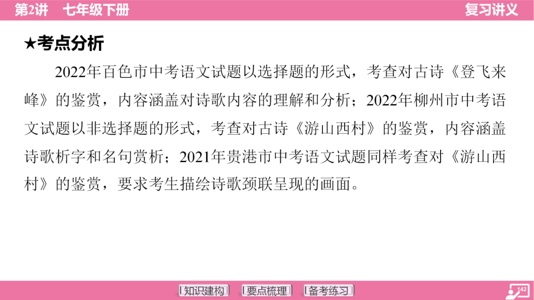 2024年中考语文复习:七年级下册知识要点梳理ppt 第143张