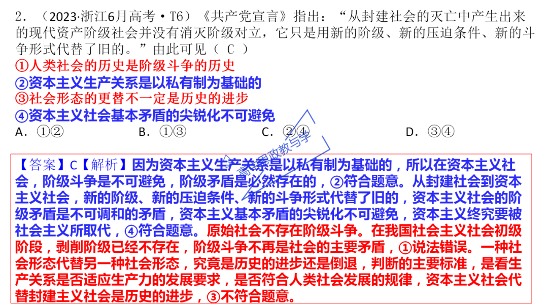 从高考真题看必修一《中国特色社会主义》的命题方向与备考复习 第16张 从高考真题看必修一《中国特色社会主义》的命题方向与备考复习 第16张