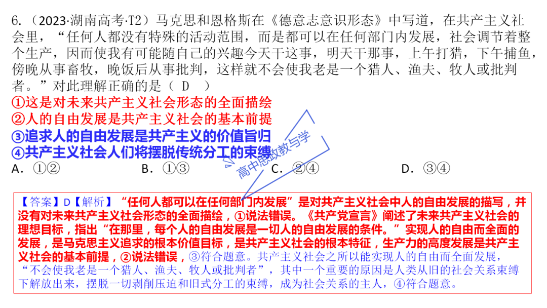 从高考真题看必修一《中国特色社会主义》的命题方向与备考复习 第20张 从高考真题看必修一《中国特色社会主义》的命题方向与备考复习 第20张