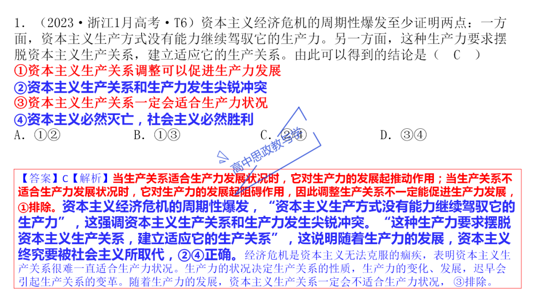 从高考真题看必修一《中国特色社会主义》的命题方向与备考复习 第15张 从高考真题看必修一《中国特色社会主义》的命题方向与备考复习 第15张