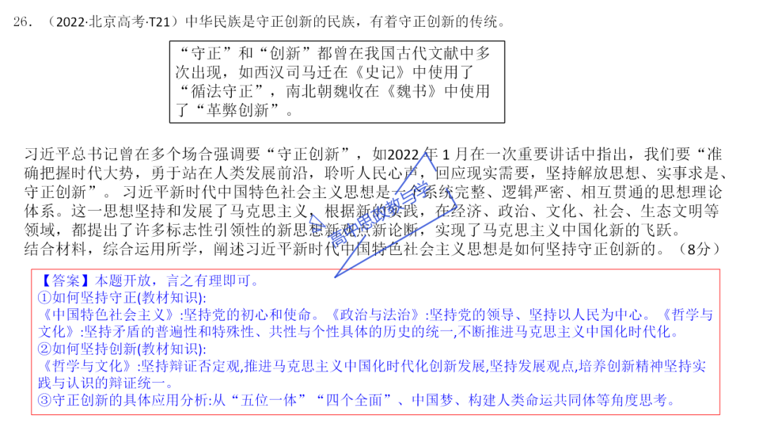 从高考真题看必修一《中国特色社会主义》的命题方向与备考复习 第69张 从高考真题看必修一《中国特色社会主义》的命题方向与备考复习 第69张