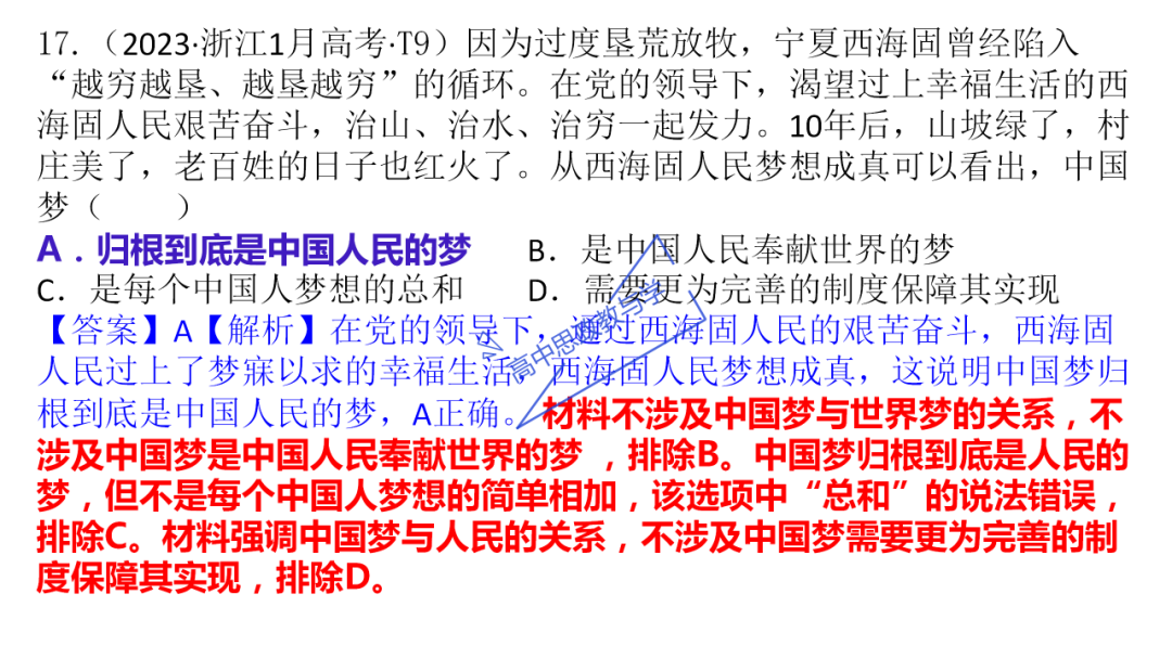 从高考真题看必修一《中国特色社会主义》的命题方向与备考复习 第57张 从高考真题看必修一《中国特色社会主义》的命题方向与备考复习 第57张