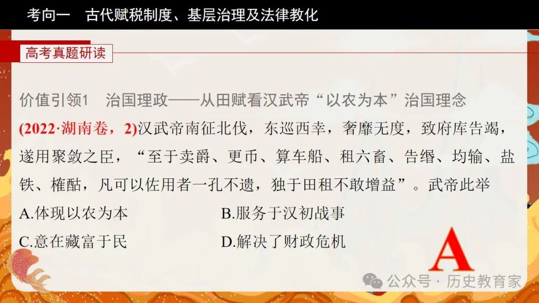 2024高考二轮精品课件|专题二:中国古代国家治理智慧 第9张