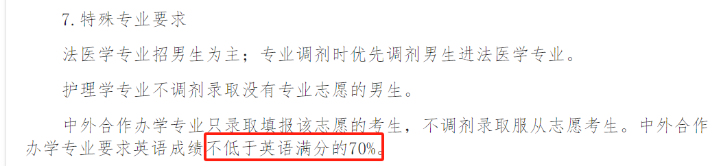 报考有要求!高考填志愿这些学校对数学、英语有分数要求 第13张 报考有要求!高考填志愿这些学校对数学、英语有分数要求 第13张