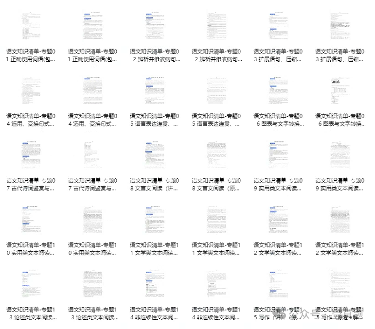 【知识清单】2024高考语文二轮复习知识清单(pdf可打印) 第1张