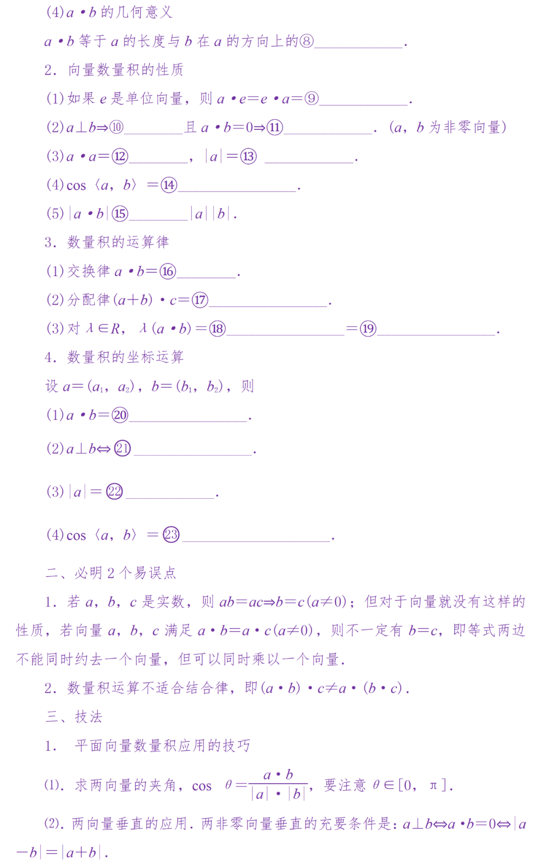 备考复习|高考冲刺——高中数学知识清单(超详细) 第68张