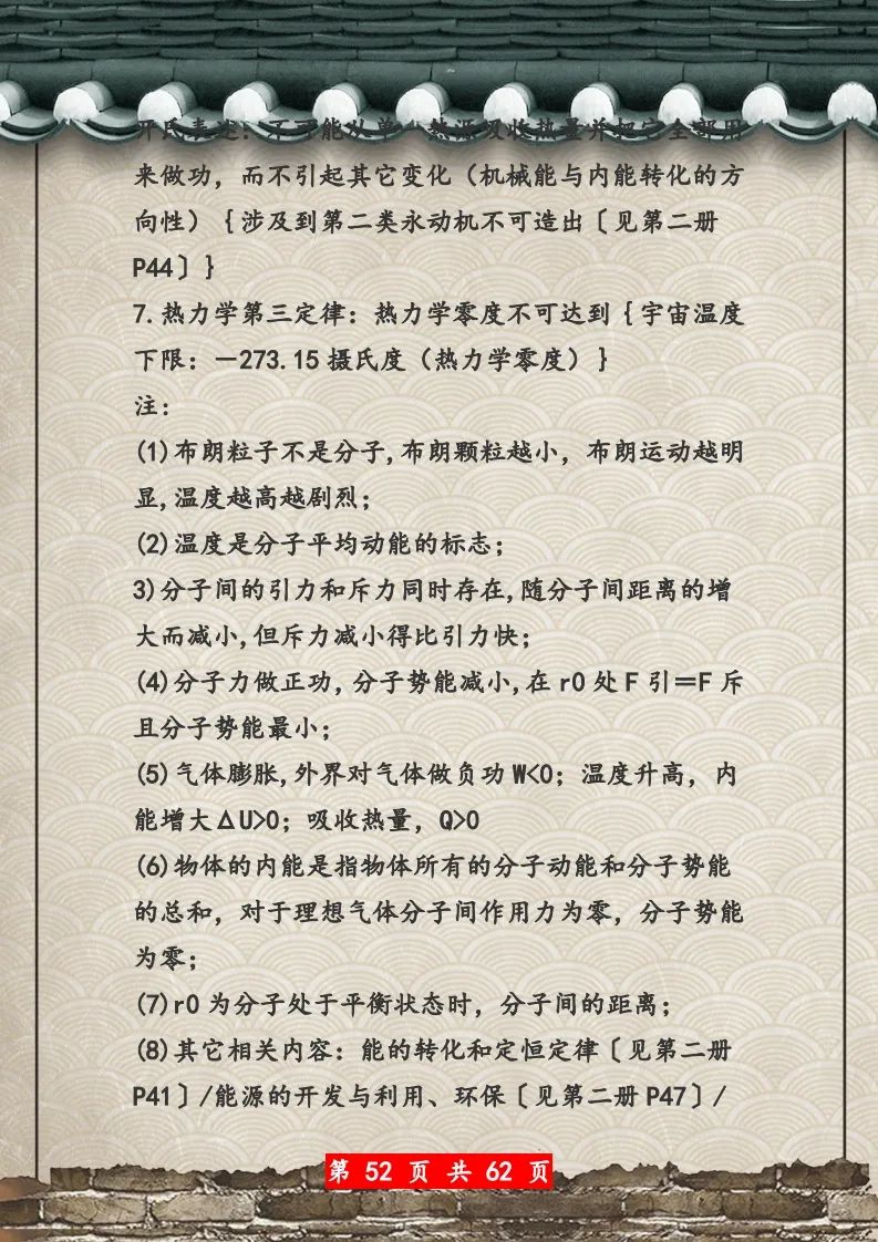 【高考物理】高考物理62页总复习知识网络一览表 第52张