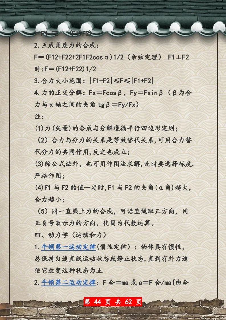 【高考物理】高考物理62页总复习知识网络一览表 第44张