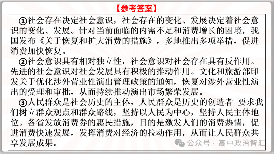 2024高考政治●时政热点专题十三 恢复扩大消费20条(课件+Word文档) 第20张 2024高考政治●时政热点专题十三 恢复扩大消费20条(课件+Word文档) 第20张