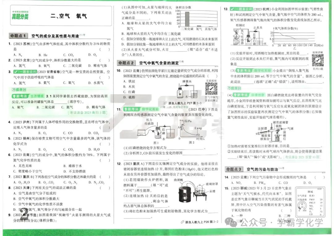 2024版万唯中考化学真题分类 第7张