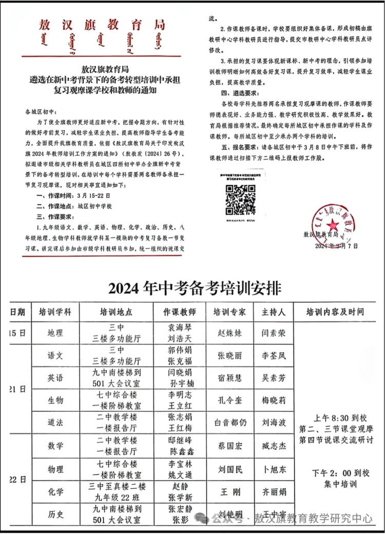 新课标  新中考 新策略——敖汉旗新中考背景下的初中化学备考转型培训会 第9张